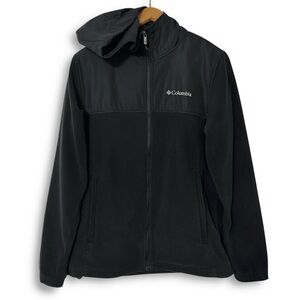 Columbia Hypervisor Hooded Fleece Hybrid Full Zip Jacket Black XM6821